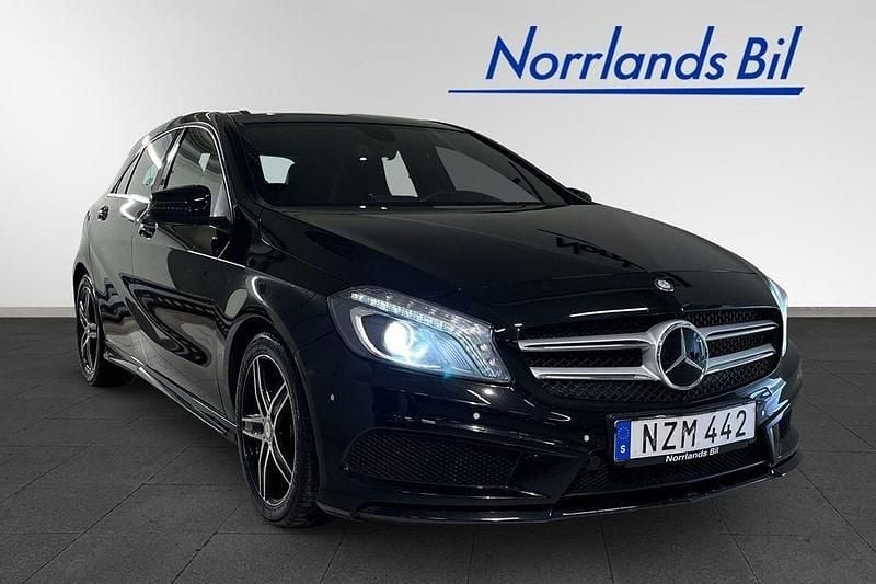 Svart Begagnad 2014 Mercedes A250 AMG line Halvkombi | 179 000 kr (Marknadspris) - Bild 1/4