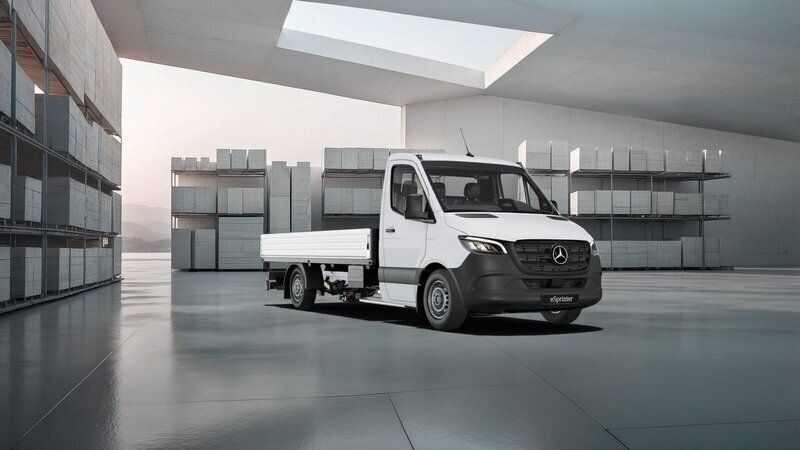 Vit Ny 2025 Mercedes E-Sprinter Van | 874 875 kr (Marknadspris) - Bild 1/4