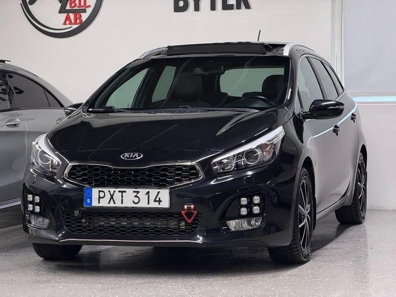 Begagnad Kia Ceed Sportswagon GT-Line 136 HK (100 kW) 2016 Svart Kombi
