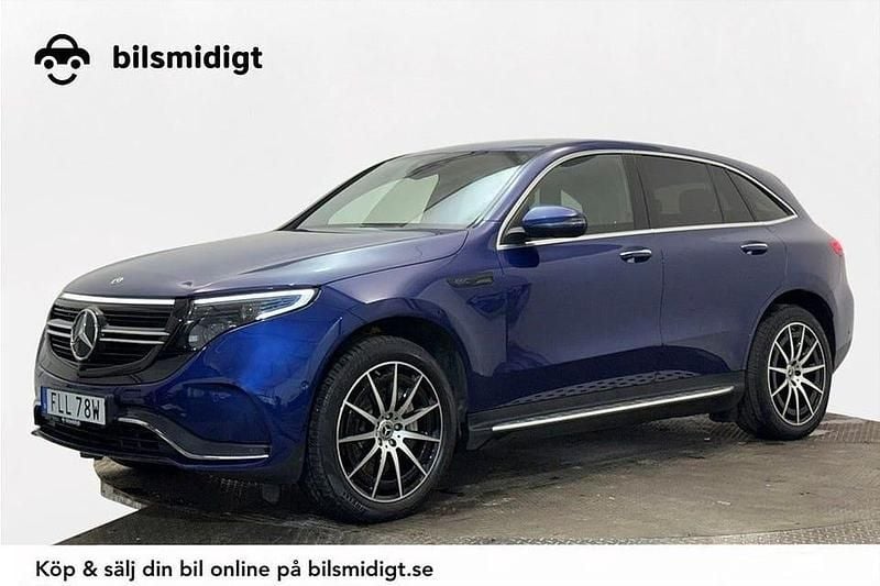 Blå Begagnad 2020 Mercedes EQC400 AMG line SUV | 379 900 kr (Superpris) - Bild 1/3