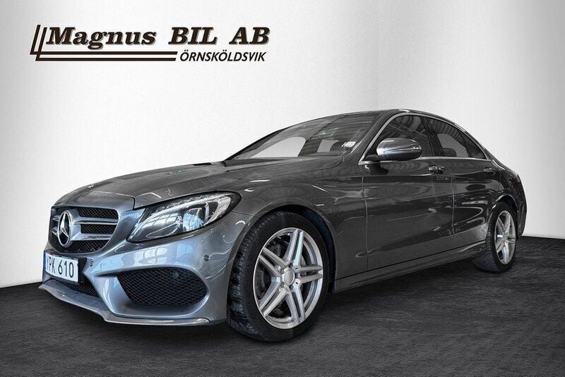 Grå Begagnad 2017 Mercedes C220 AMG Sedan | 259 900 kr (Marknadspris) - Bild 1/4