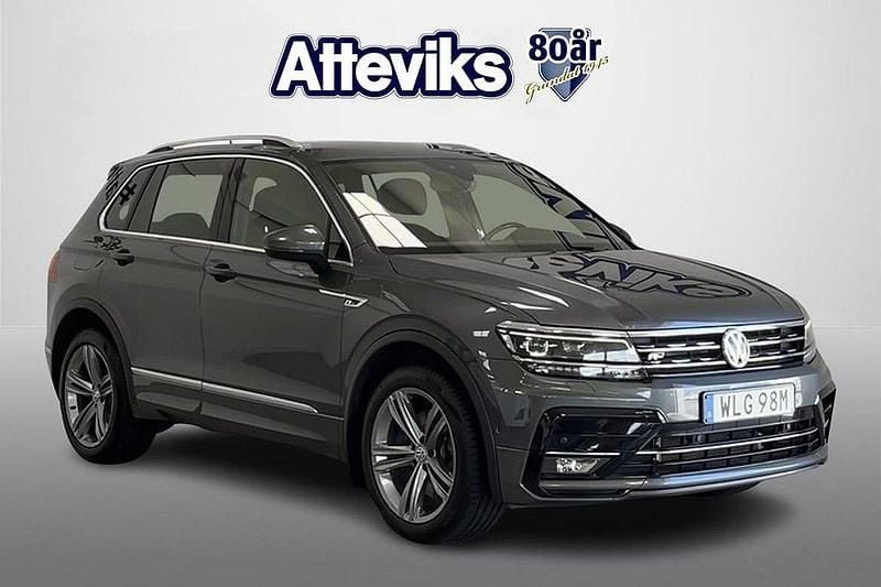 Mörkgrå Begagnad 2020 VW Tiguan GT SUV | 249 000 kr (Marknadspris) - Bild 1/4
