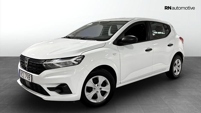 Vit Begagnad 2022 Dacia Sandero Essentiel Halvkombi | 109 900 kr (Bra pris) - Bild 1/4