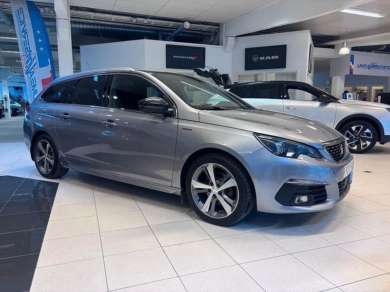 Begagnad Peugeot 308 SW GT-line 131 HK (96 kW) 2018 Grå artense metallic Kombi