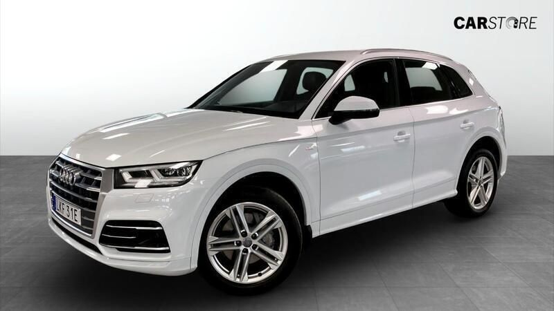 Vit (white) Begagnad 2019 Audi Q5 S-Line SUV | 294 900 kr (Superpris) - Bild 1/4