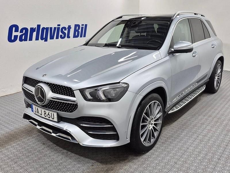 High tech silver metallic Begagnad 2023 Mercedes GLE400 AMG Sedan | 795 000 kr (Marknadspris) - Bild 1/4