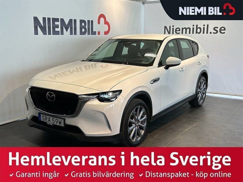 Vit Begagnad 2023 Mazda CX-60 SUV | 469 900 kr (Marknadspris) - Bild 1/3