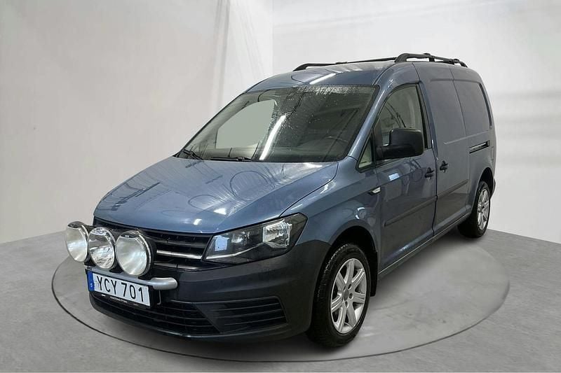 Ljusblå Begagnad 2016 VW Caddy Maxi Minibuss | 140 000 kr (Lite dyr) - Bild 1/4