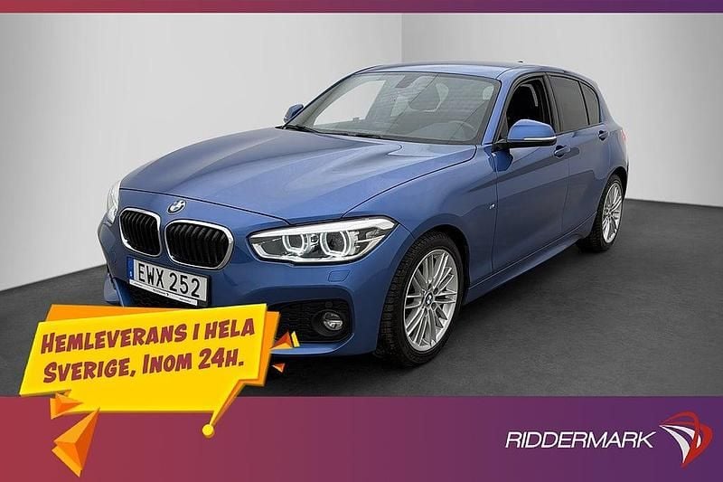 Blå Begagnad 2018 BMW 118 M Sport Halvkombi | 189 800 kr (Marknadspris) - Bild 1/3