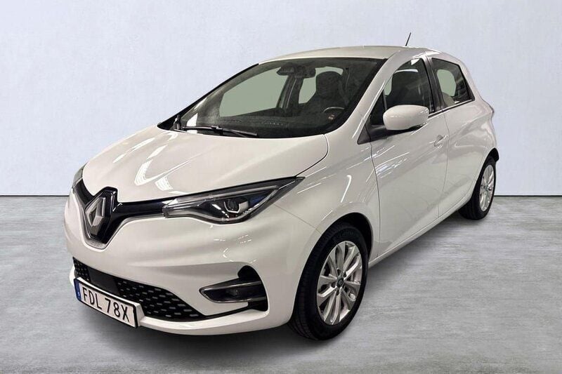 Vit Begagnad 2023 Renault Zoe Zen Halvkombi | 149 000 kr (Bra pris) - Bild 1/4