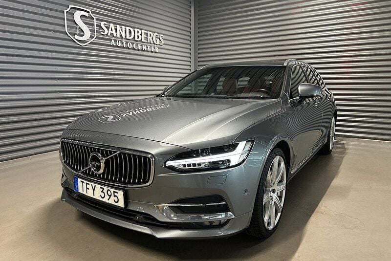 Grå Begagnad 2016 Volvo V90 Inscription Kombi | 259 500 kr (Marknadspris) - Bild 1/4
