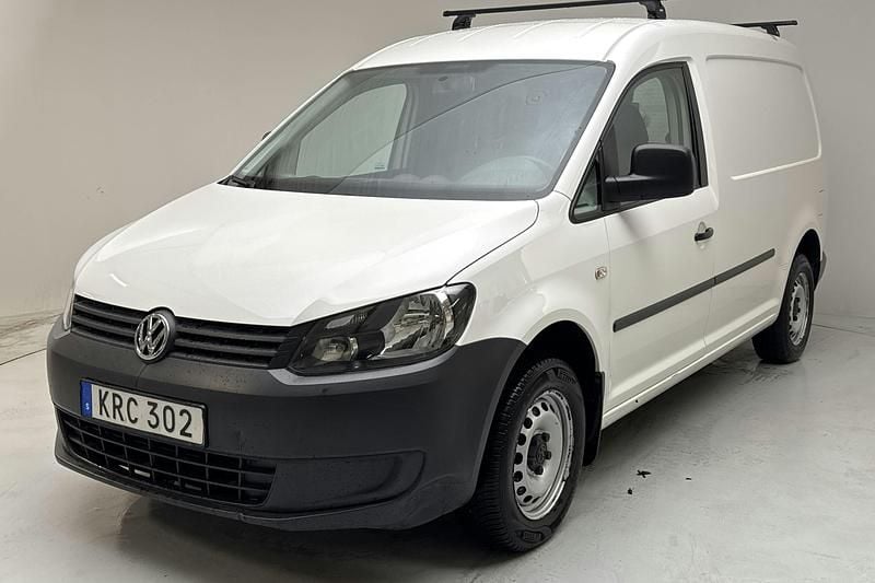 Vit Begagnad 2015 VW Caddy Maxi Minibuss | 72 800 kr (Superpris) - Bild 1/4