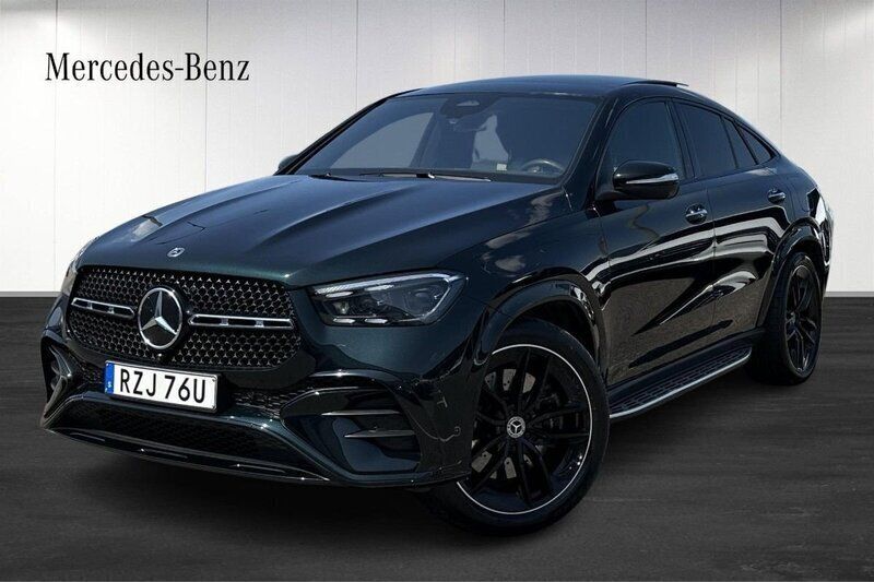 Grön (green) Begagnad 2023 Mercedes GLE350e AMG Sportkupé | 1 119 000 kr (Dyr) - Bild 1/4