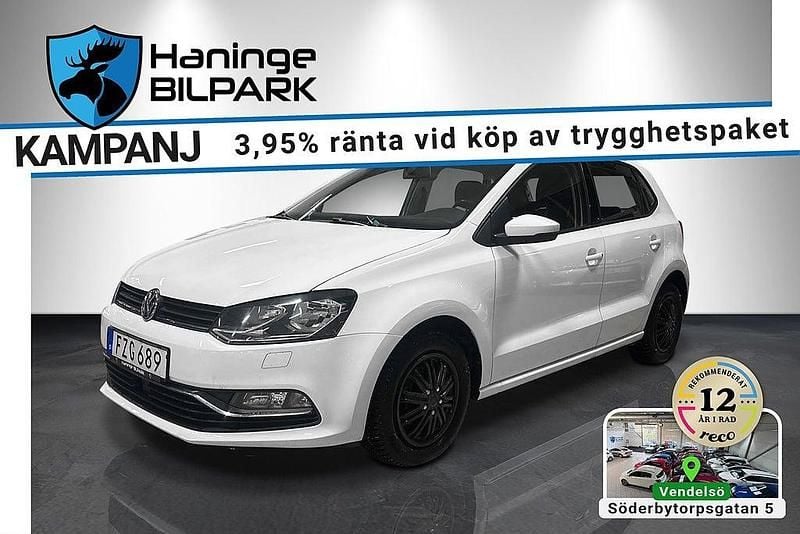 Vit Begagnad 2016 VW Polo Halvkombi | 119 995 kr (Marknadspris) - Bild 1/2