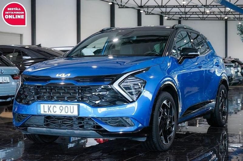 Blå Begagnad 2022 Kia Sportage GT-Line SUV | 329 500 kr (Bra pris) - Bild 1/4