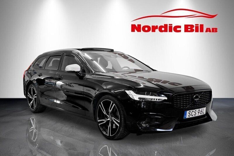 Svart Begagnad 2017 Volvo V90 R-Design Kombi | 279 900 kr (Bra pris) - Bild 1/4