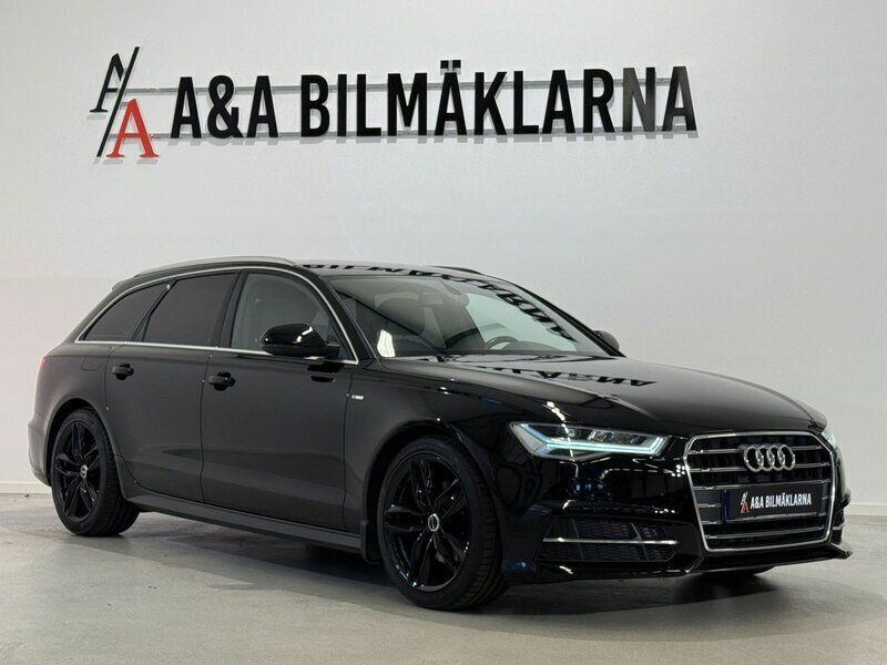 Svart Begagnad 2017 Audi A6 S-Line Kombi | 199 800 kr (Bra pris) - Bild 1/4