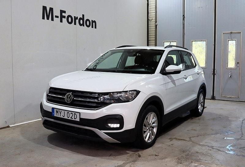 Vit Begagnad 2020 VW T-Cross S SUV | 132 500 kr (Marknadspris) - Bild 1/4