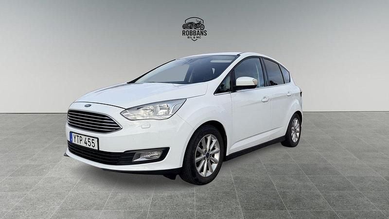 Vit Begagnad 2017 Ford C-MAX Titanium Minibuss | 98 900 kr (Marknadspris) - Bild 1/4