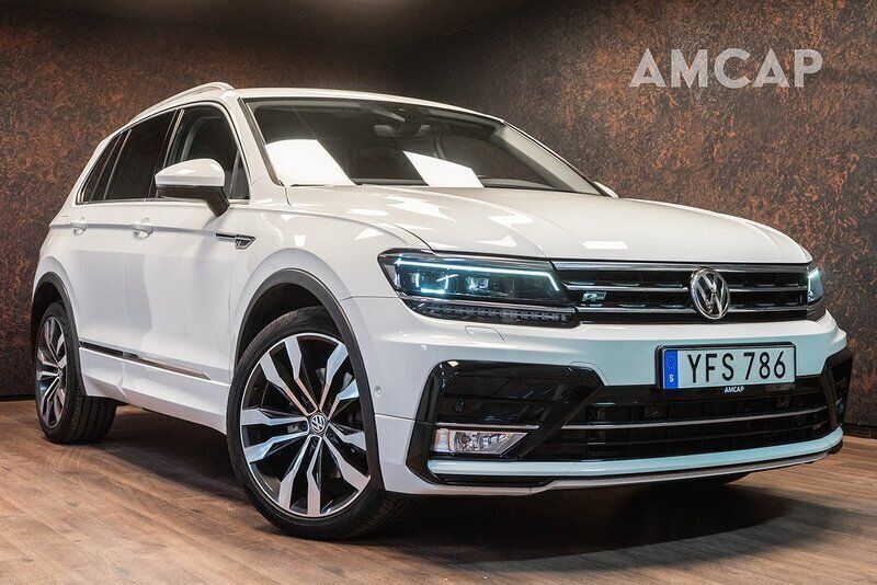 Vit Begagnad 2017 VW Tiguan R-line SUV | 258 500 kr - Bild 1/4