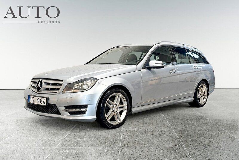 Silver Begagnad 2012 Mercedes C200 AMG Kombi | 114 900 kr (Marknadspris) - Bild 1/4