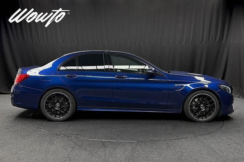 Begagnad Mercedes C63 AMG AMG 476 HK (350 kW) 2017 Blå Sedan