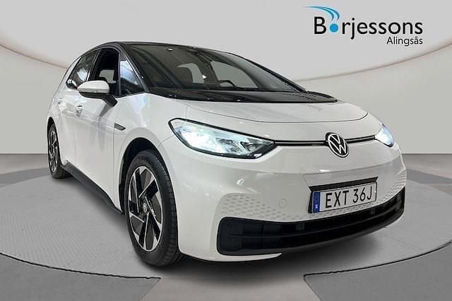Vit Begagnad 2021 VW ID.3 Pro Performance Halvkombi | 229 900 kr (Superpris) - Bild 1/4