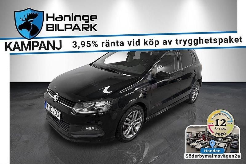Svart Begagnad 2017 VW Polo R-line Halvkombi | 109 900 kr (Marknadspris) - Bild 1/2