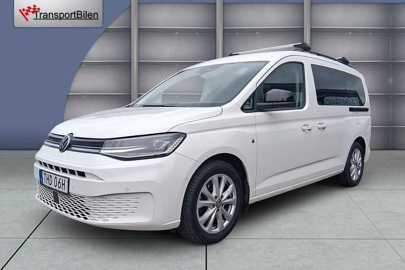 Vit Begagnad 2022 VW Caddy Maxi Life Minibuss | 399 000 kr - Bild 1/4