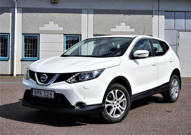 Vit Begagnad 2014 Nissan Qashqai Acenta+ SUV | 99 900 kr (Bra pris) - Bild 1/4