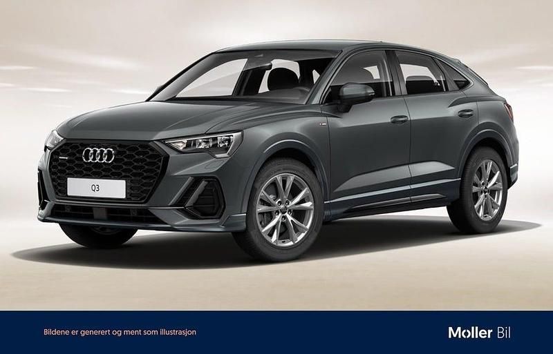 Daytonagrå pärleffekt Begagnad 2020 Audi Q3 Sportback S-Line SUV | 359 000 kr (Marknadspris) - Bild 1/4