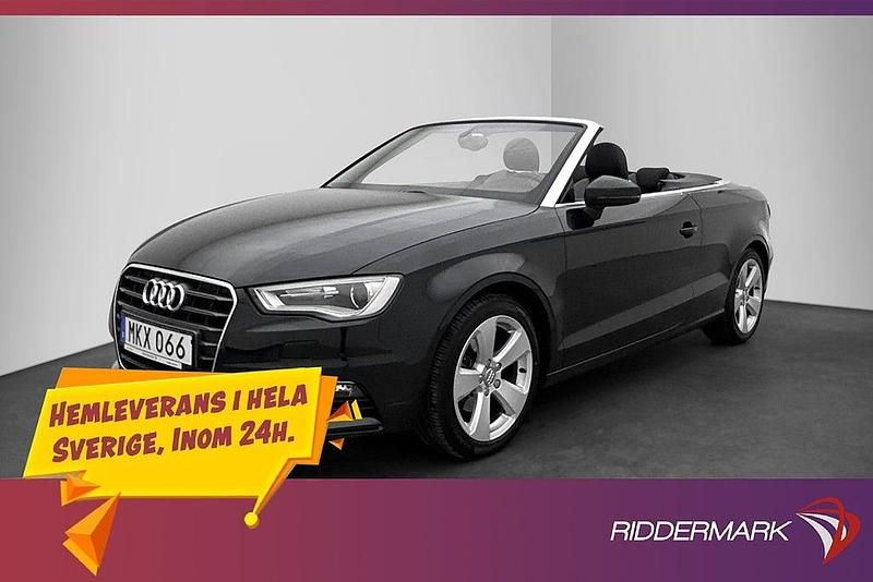 Begagnad Audi A3 110 HK (80 kW) 2015 Svart Cab