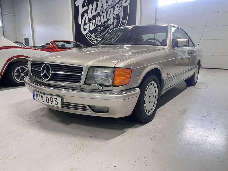 Beige Begagnad 1986 Mercedes 420 Sportkupé | 209 000 kr - Bild 1/4