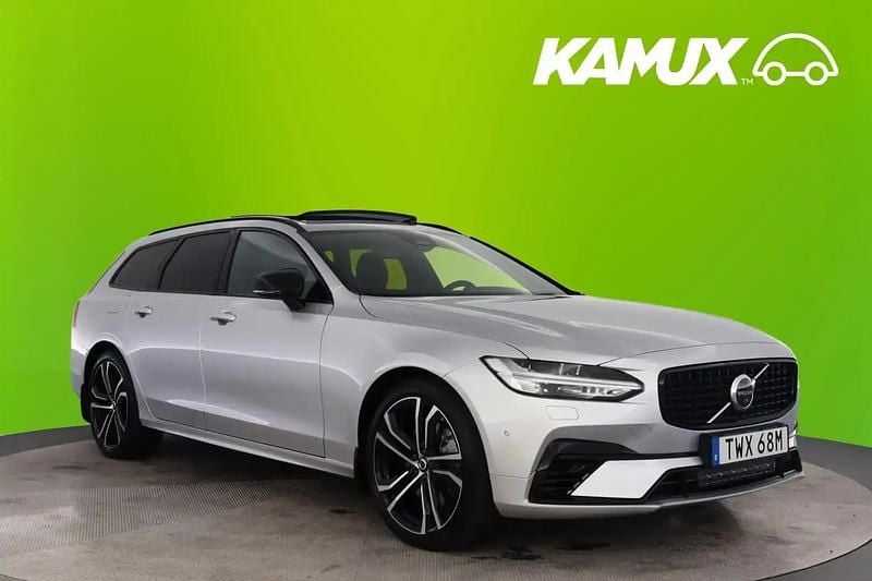 Silver/grå Begagnad 2022 Volvo V90 R-Design Kombi | 458 900 kr (Lite dyr) - Bild 1/4