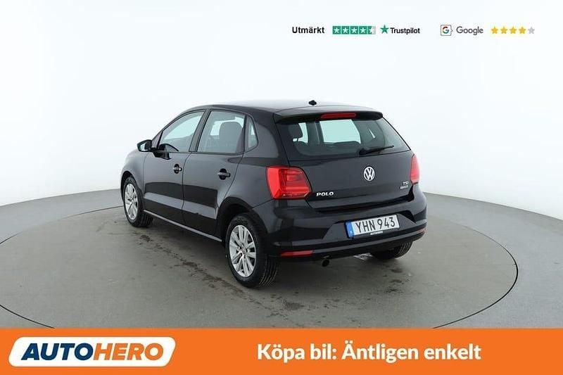 Begagnad VW Polo 91 HK (66 kW) 2016 Svart Halvkombi