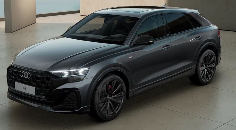 Grå Ny 2024 Audi Q8 S-Line SUV | 1 177 000 kr (Lite dyr) - Bild 1/4