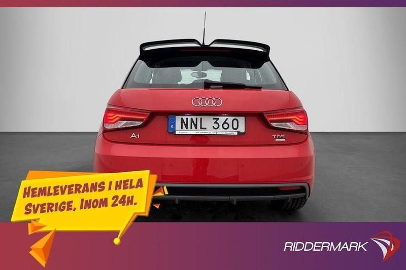 Begagnad Audi A1 S-Line 95 HK (69 kW) 2016 Röd Halvkombi
