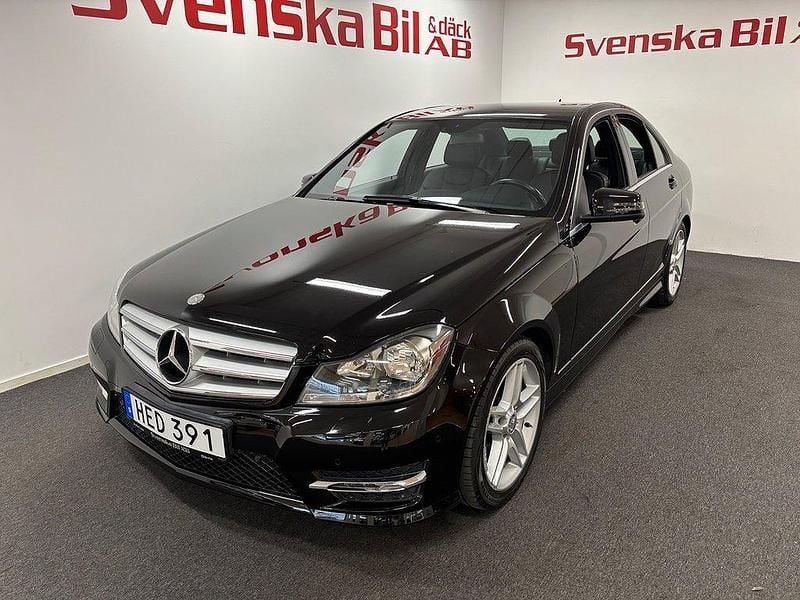 Svart Begagnad 2012 Mercedes C180 Avantgarde Sedan | 119 000 kr (Bra pris) - Bild 1/4