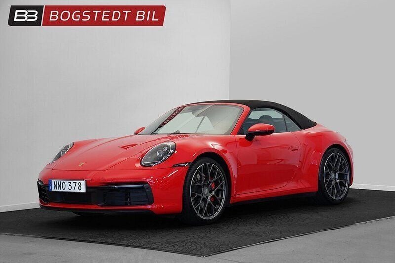 Röd Begagnad 2019 Porsche 911 Carrera 4S Cabriolet Cab | 1 495 000 kr - Bild 1/4