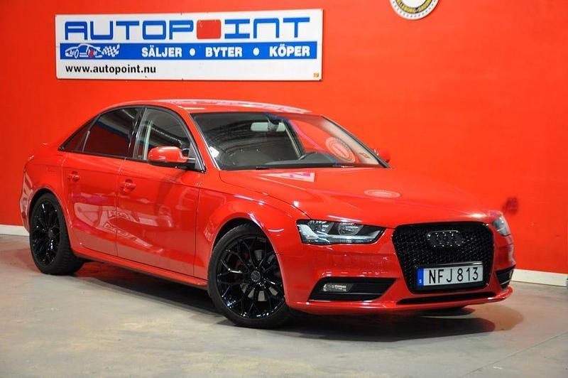 Röd Begagnad 2013 Audi A4 Proline Sedan | 102 700 kr (Marknadspris) - Bild 1/4
