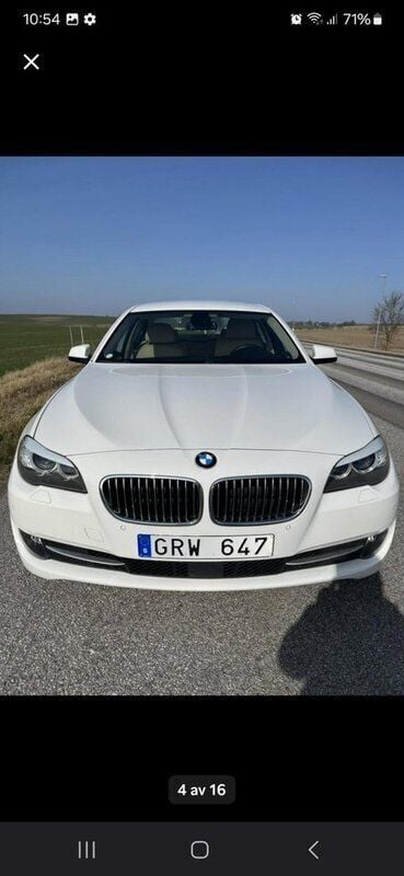 Vit Begagnad 2011 BMW 520 Sedan | 145 000 kr (Marknadspris) - Bild 1/4