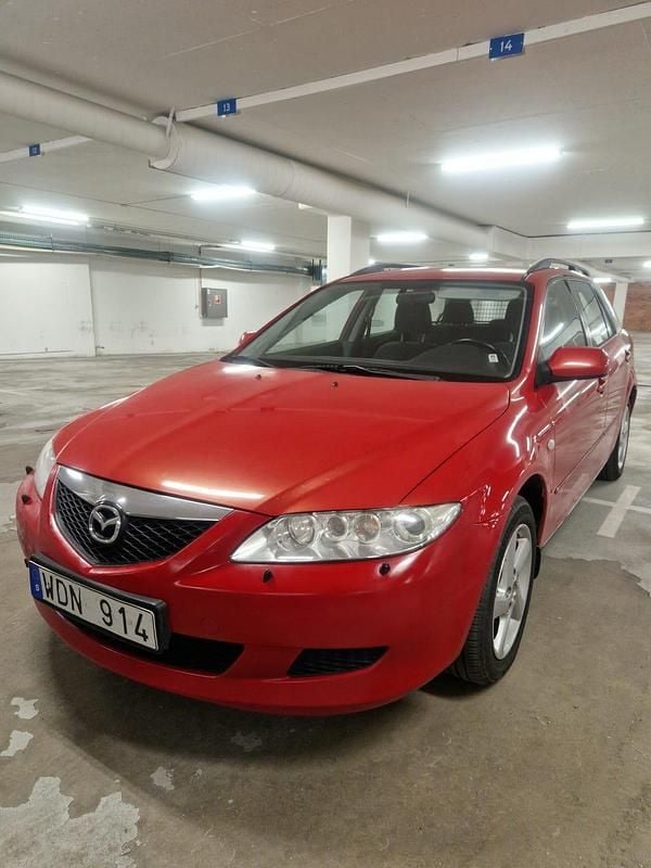 Röd Begagnad 2004 Mazda 6 Kombi | 16 000 kr (Superpris) - Bild 1/4