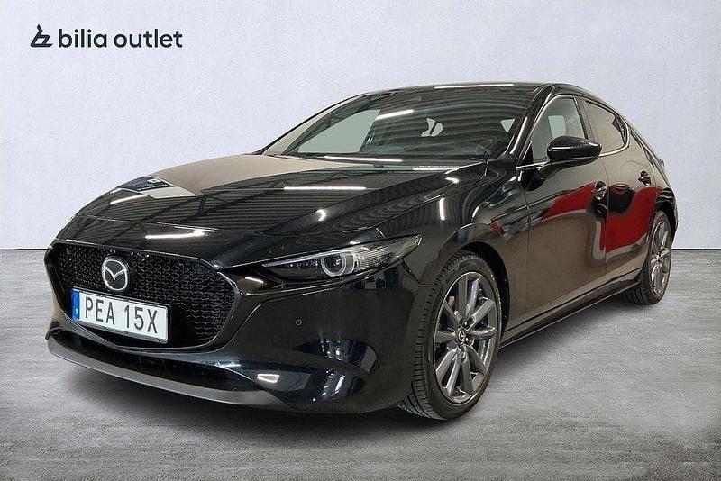 Svart Begagnad 2019 Mazda 3 Halvkombi | 229 000 kr (Marknadspris) - Bild 1/4