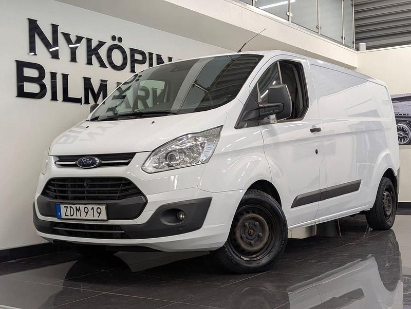 Vit Begagnad 2018 Ford Transit Custom Van | 138 900 kr (Bra pris) - Bild 1/4