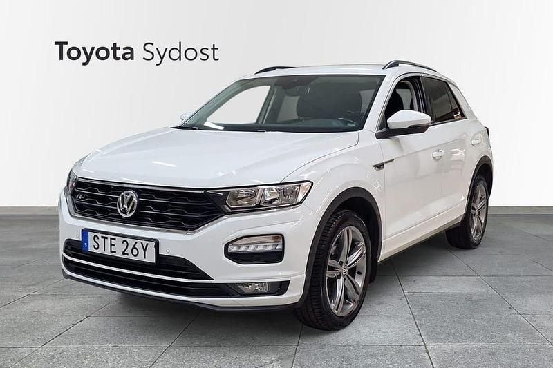 Vit Begagnad 2020 VW T-Roc R-line SUV | 165 000 kr - Bild 1/4