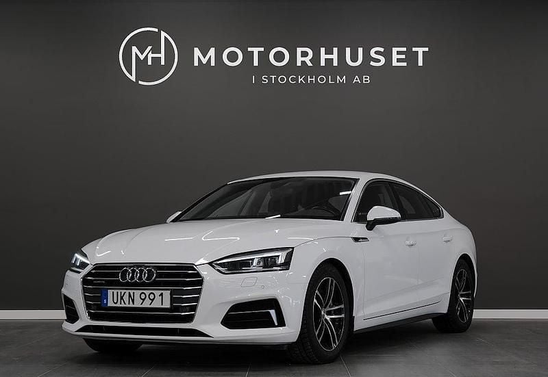 Begagnad Audi A5 Sportback 190 HK (139 kW) 2017 Vit Halvkombi