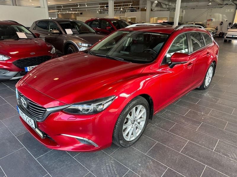 Röd Begagnad 2016 Mazda 6 Kombi | 139 000 kr (Marknadspris) - Bild 1/4