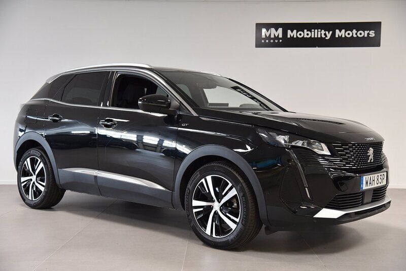 Svart Begagnad 2023 Peugeot 3008 GT SUV | 259 000 kr (Bra pris) - Bild 1/4