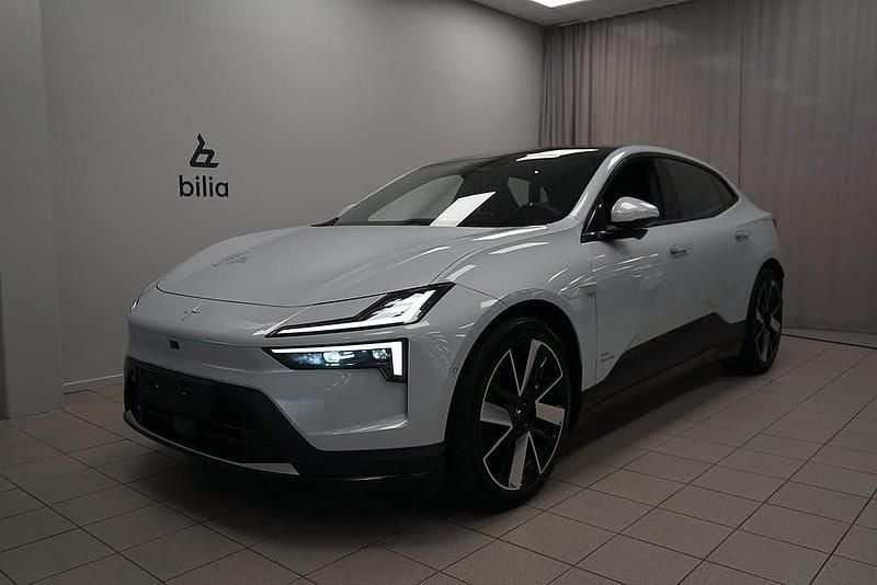 Silver Begagnad 2024 Polestar 4 Long Range Single Motor SUV | 629 900 kr (Marknadspris) - Bild 1/3