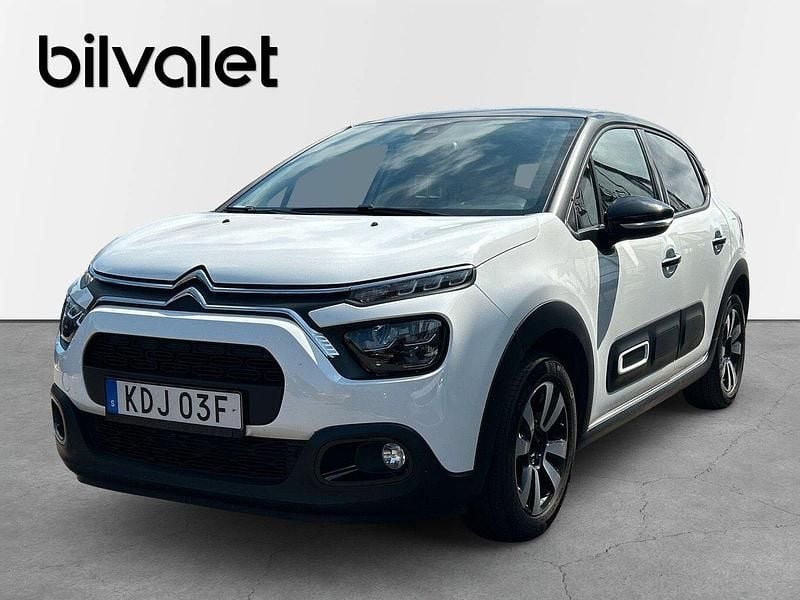 Vit Begagnad 2023 Citroën C3 PureTech Halvkombi | 199 900 kr (Lite dyr) - Bild 1/4